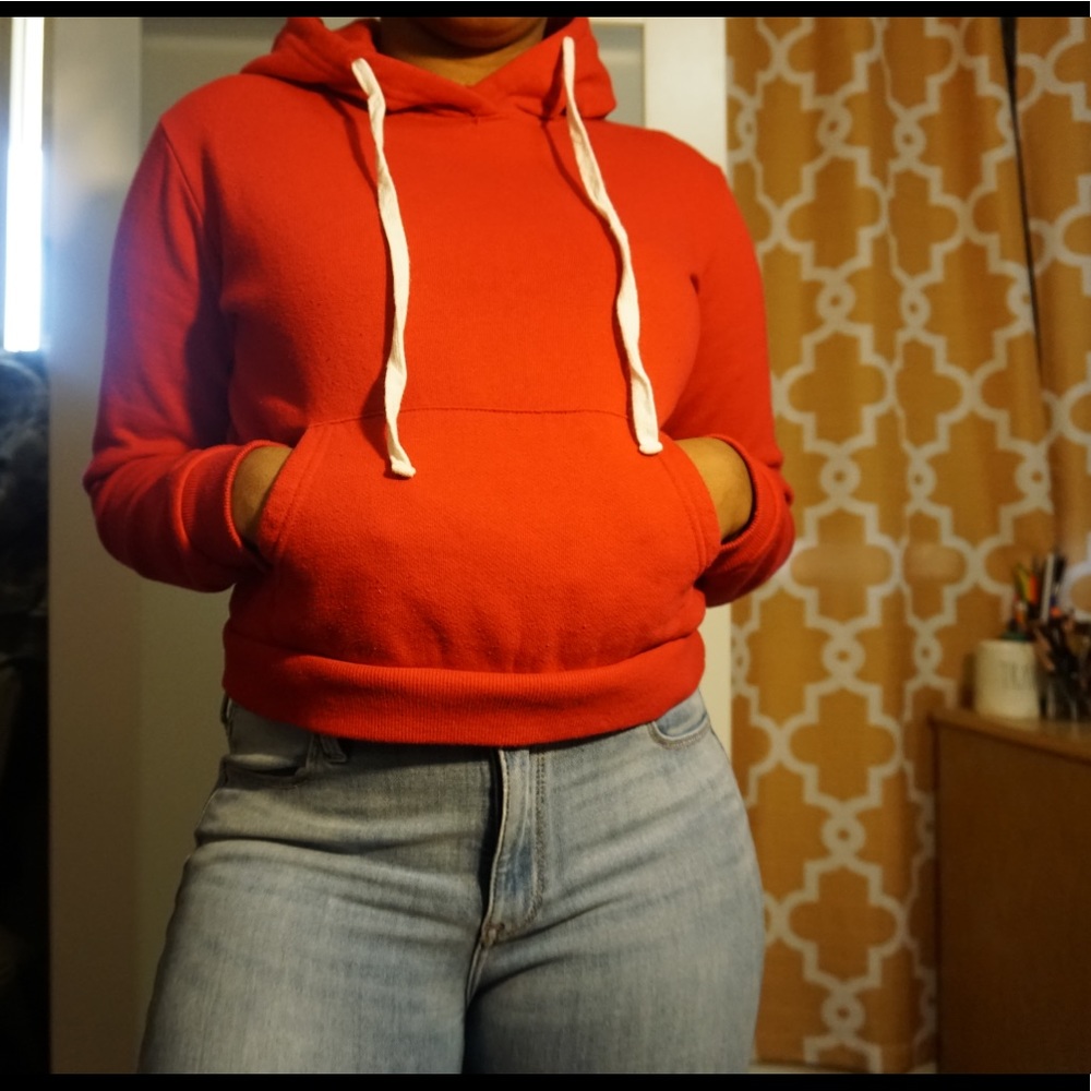 Cute crop tops hoodie